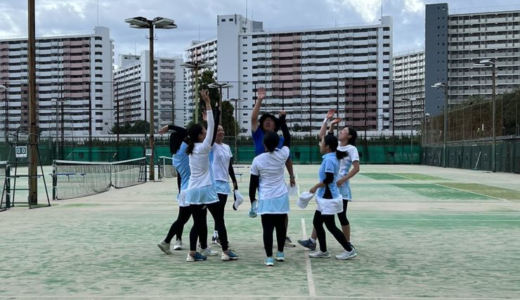 【部活報告：テニス部】阪神高等学校テニス大会団体戦5部リーグ優勝4部リーグへ昇格