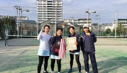 2024年度　春季西阪神地区テニス対抗戦　団体戦2位入賞！