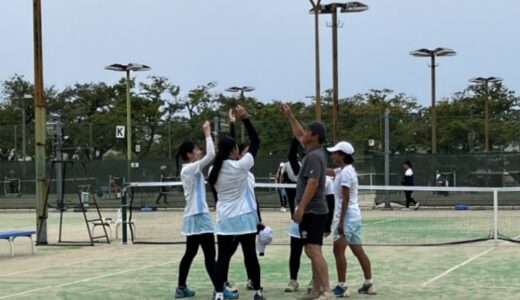 阪神高等学校テニス大会団体戦　4部リーグ準優勝を果たしました！