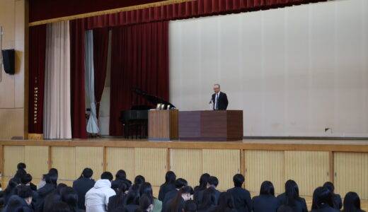 令7年度 3学期 始業式、表彰伝達式、防災避難訓練