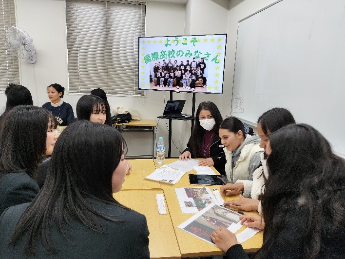 神戸国際語言学院の留学生と交流